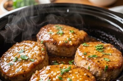 Slow Cooker Honey Garlic Butter Pork Chops (Easy, Juicy & Flavor-Packed!)