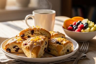 Easy Cranberry Orange Scones (Buttery, Flaky & Bakery-Style!)