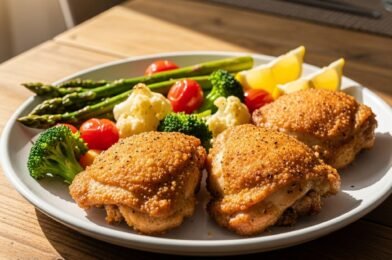 Crispy Air Fryer Chicken Thighs (Juicy Inside, Perfectly Crispy Every Time)