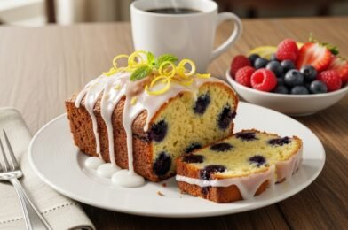 Lemon Blueberry Loaf Cake with Glaze (Moist, Bright & Bakery-Style!)