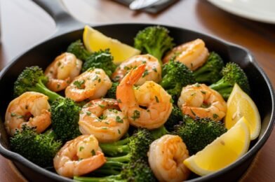 Healthy One-Pan Garlic Butter Shrimp and Broccoli (Low Carb)