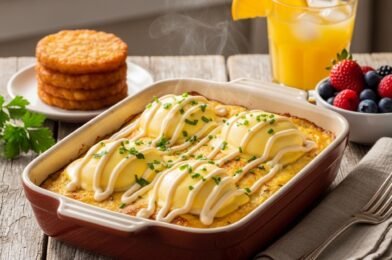 Eggs Benedict Casserole Recipe (Easy Overnight Brunch Favorite!)