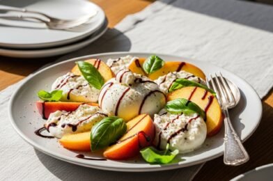 Easy Peach Burrata Salad (10-Minutes)