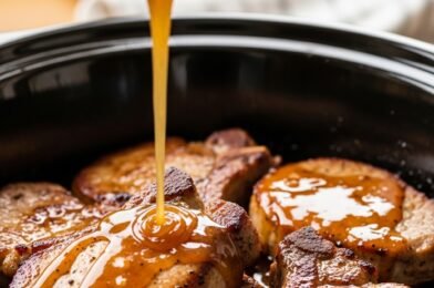 Slow Cooker Honey Garlic Butter Pork Chops (Juicy, Tender & Easy Family Dinner)
