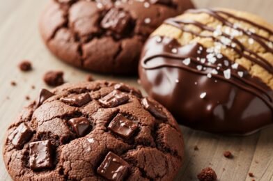 Chocolate Espresso Cookies with a Beautiful Stamped Finish